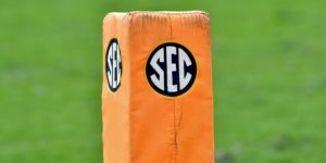 SEC logo, pylon