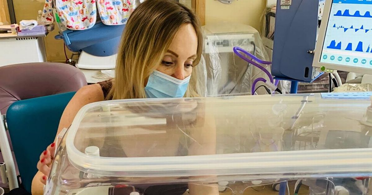 Michelle Dewberry shares precious update on premature son from intensive care