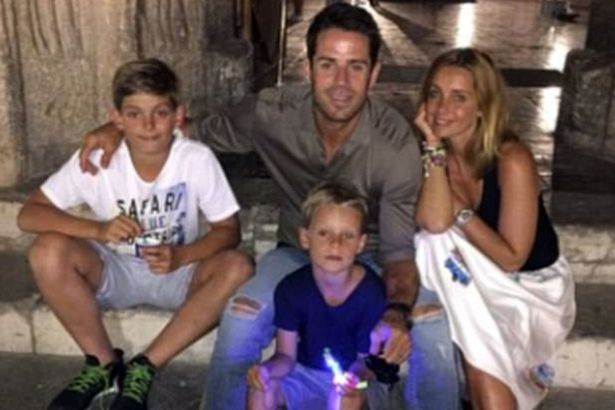 Louise Redknapp with her husband Jamie and their two boys, Charley and Beau