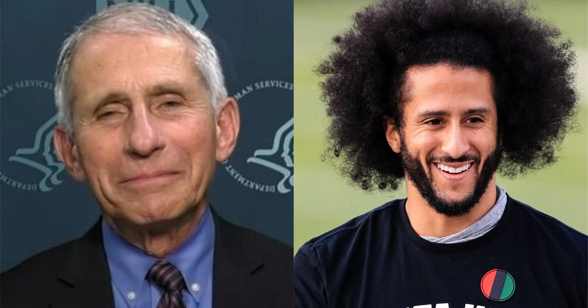 Fauci and Kaepernick to be honored with award