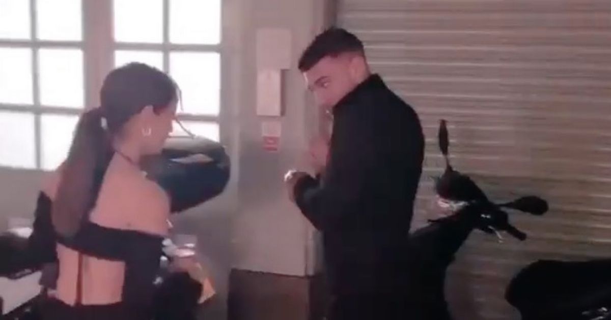 Maura Higgins has nasty fall in the street during play fight with Tommy Fury