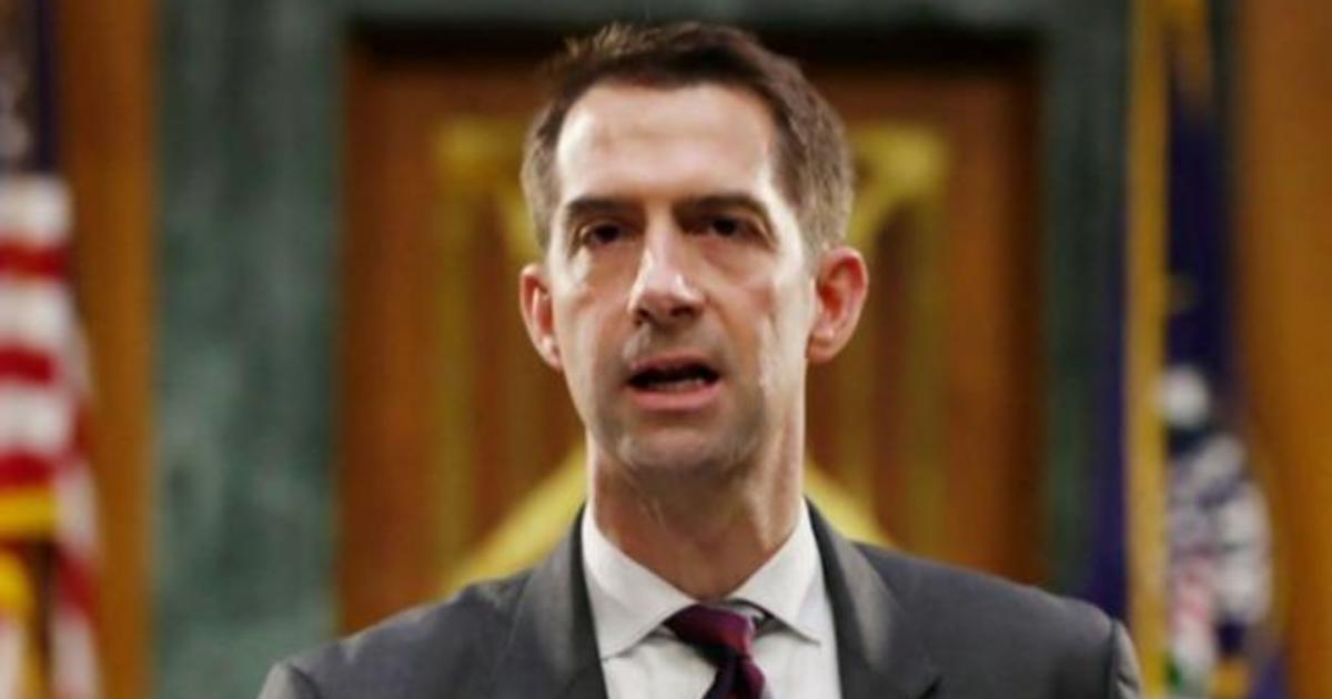 Senator Tom Cotton criticized for comment on slavery