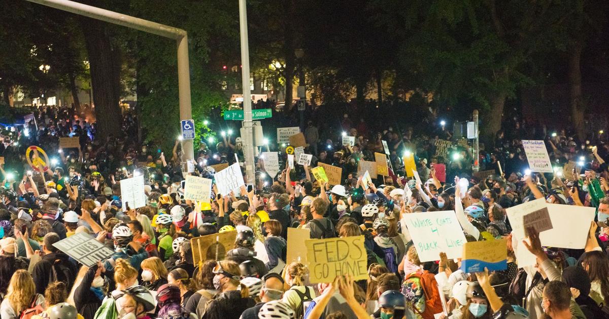 Tear gas deployed as thousands join Portland’s 57th night of protests