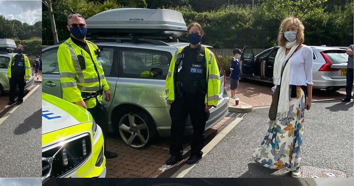 Kate Garraway in near miss car crash as tyre blows out on motorway