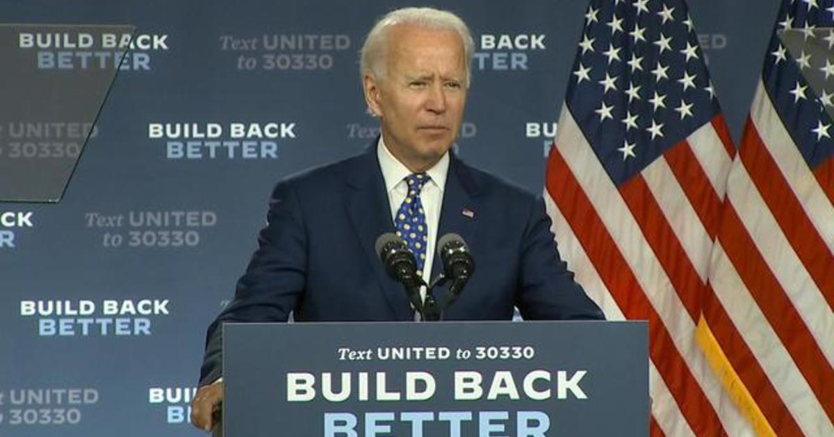 Joe Biden says he’s the “antithesis” of President Trump