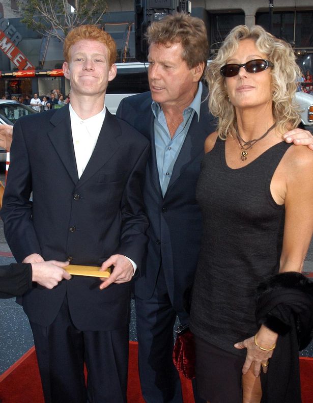 Son Redmond, Ryan O'Neal and Farrah Fawcett