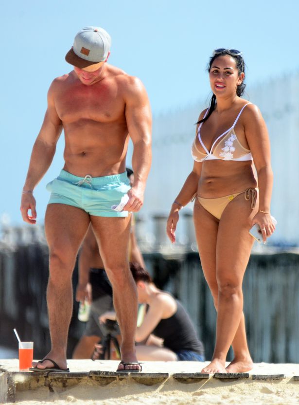 Sophie Kasaei and Joel Corry soak up the sun in mexico - with her nips and ass out