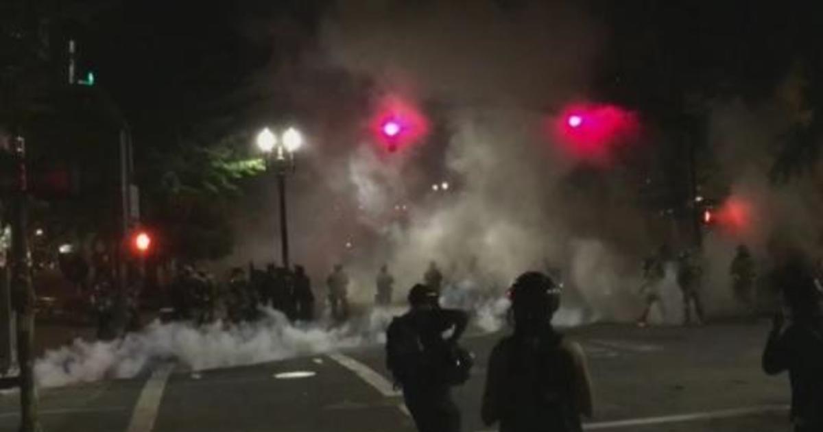 Portland protesters tear-gassed again as crowd size grows