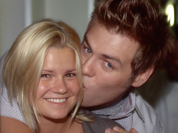 Kerry and then husband Brian McFadden in 2002