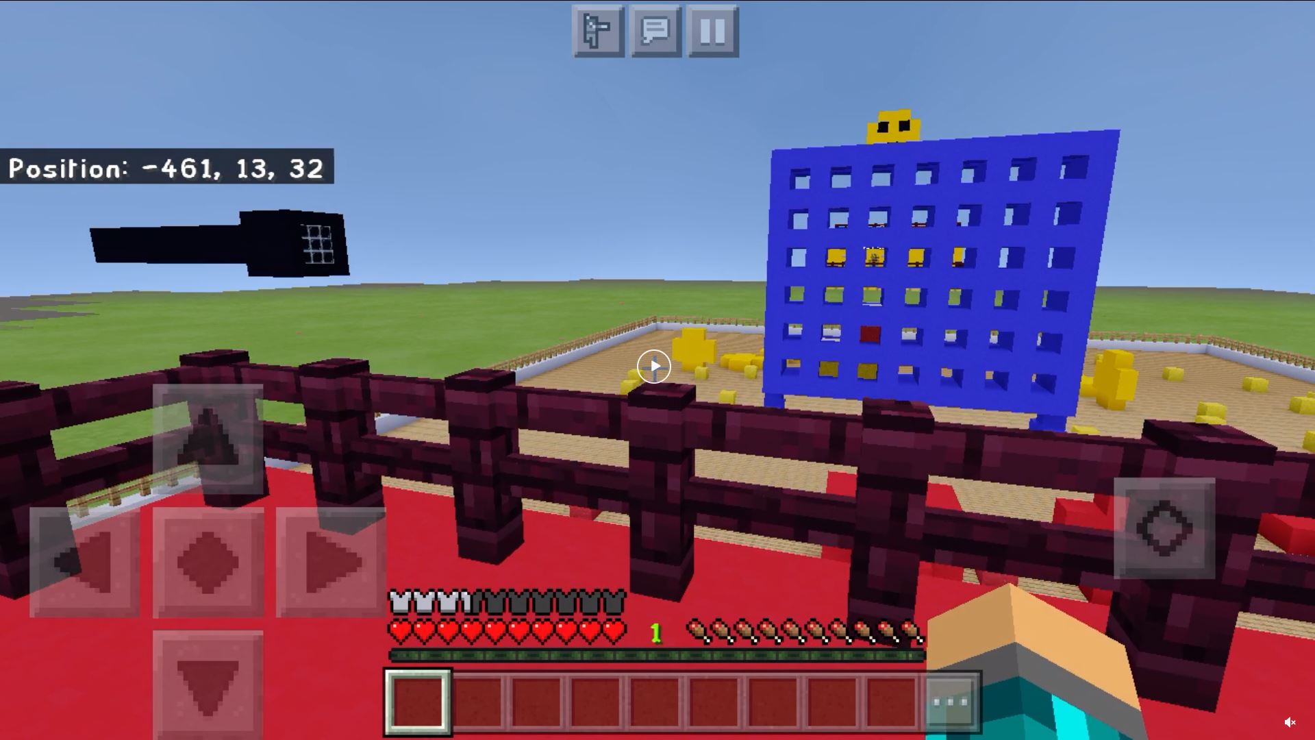 Redditor LilDennnn Created The Classic Game Of Connect 4 in Minecraft Bedrock Edition