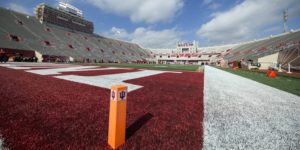 Hoosier Memorial stadium is empty