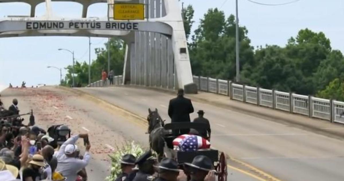 Civil rights icon Representative John Lewis honored at Edmund Pettus bridge