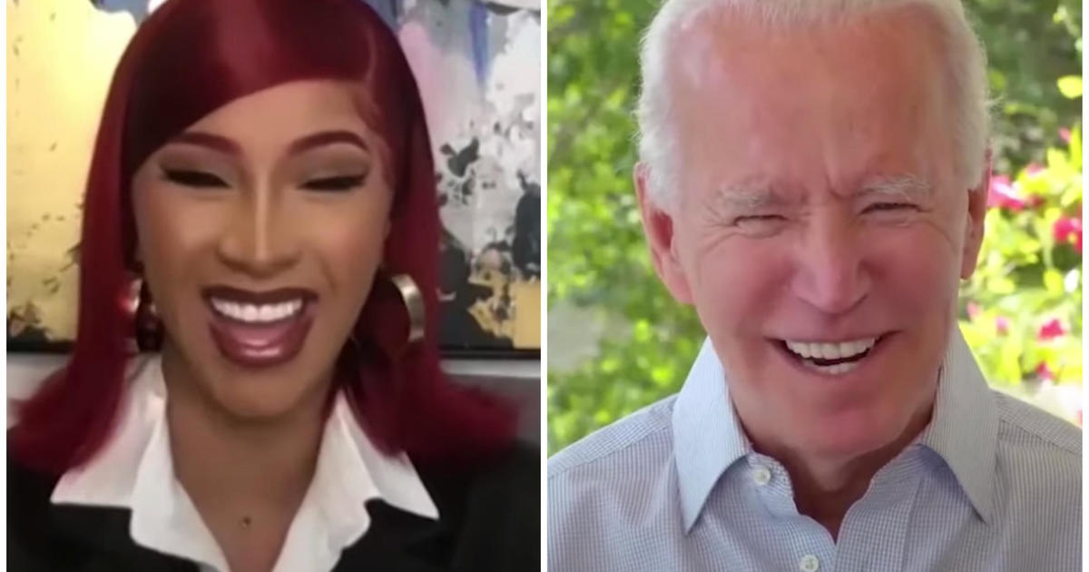 Cardi B sits down for an interview with Joe Biden