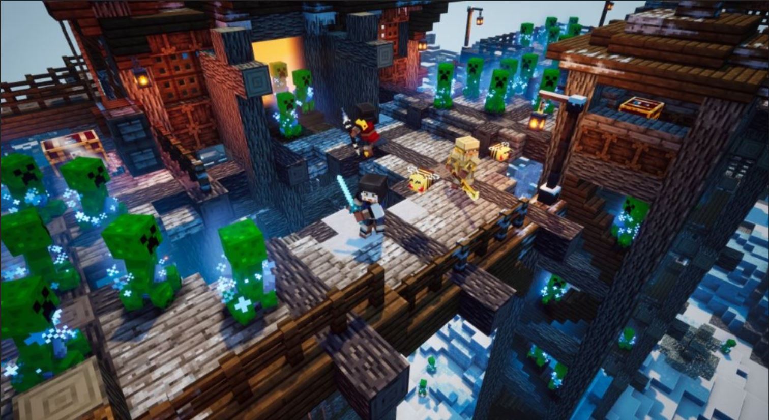 Minecraft Dungeons’s Upcoming DLC, Creeping Winter DLC, Will Add New Achievements