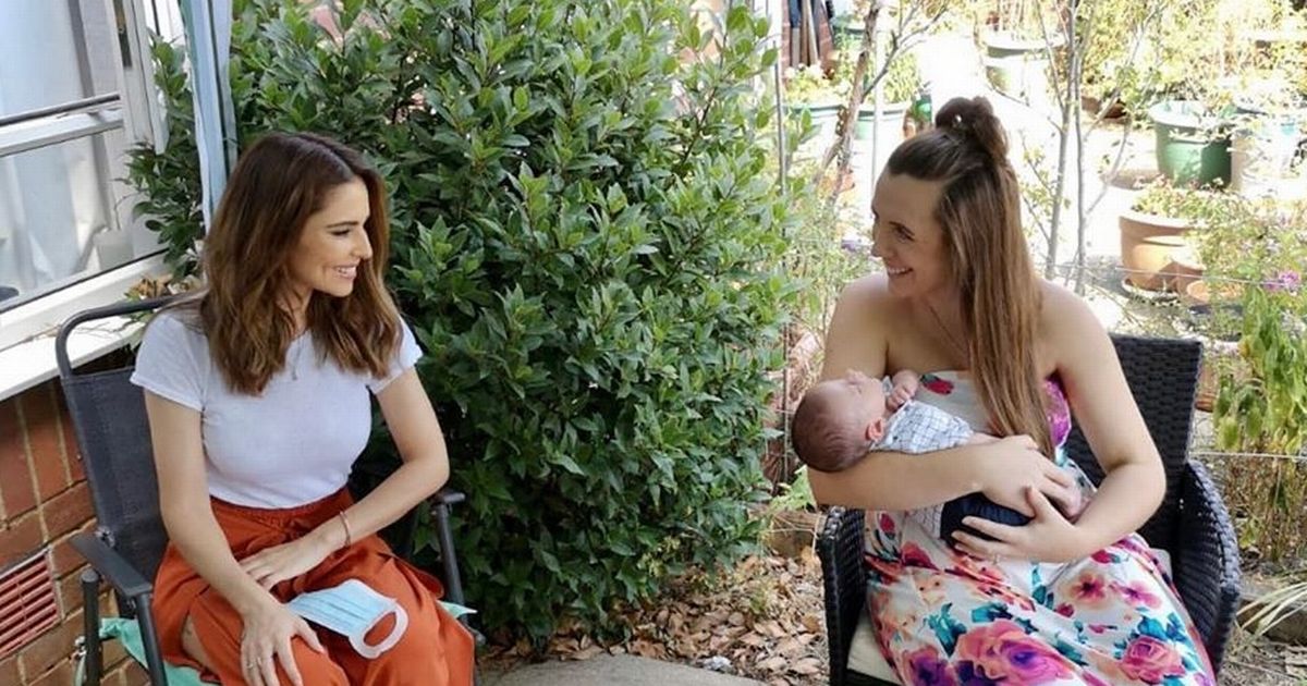 Cheryl leaves fan sobbing as she turns up to home to cuddle newborn baby