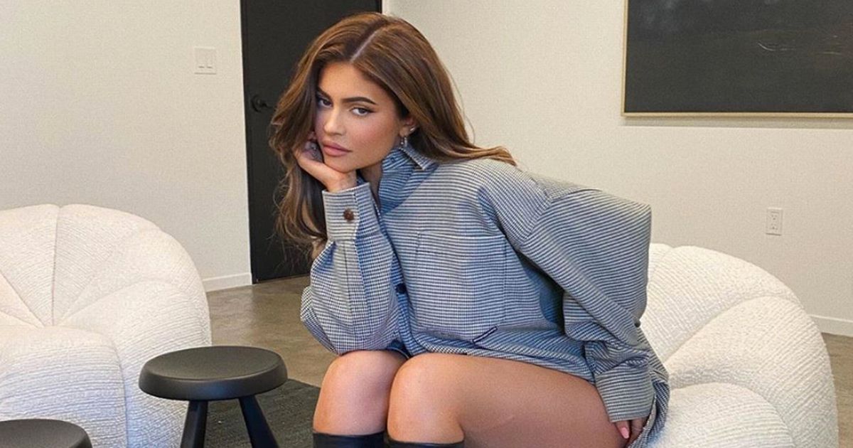 Kylie Jenner risks ‘Basic Instinct’ style flash as she poses in sizzling shoot