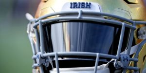 Notre Dame, helmet