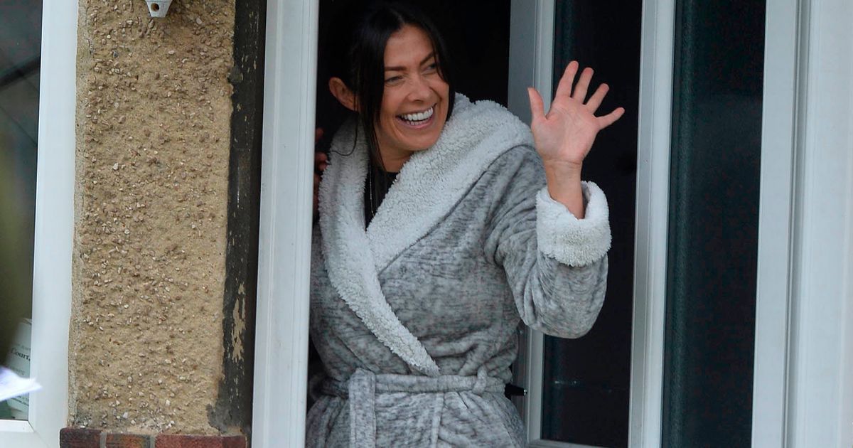 Kym Marsh appears in dressing gown for first TV role since quitting Corrie