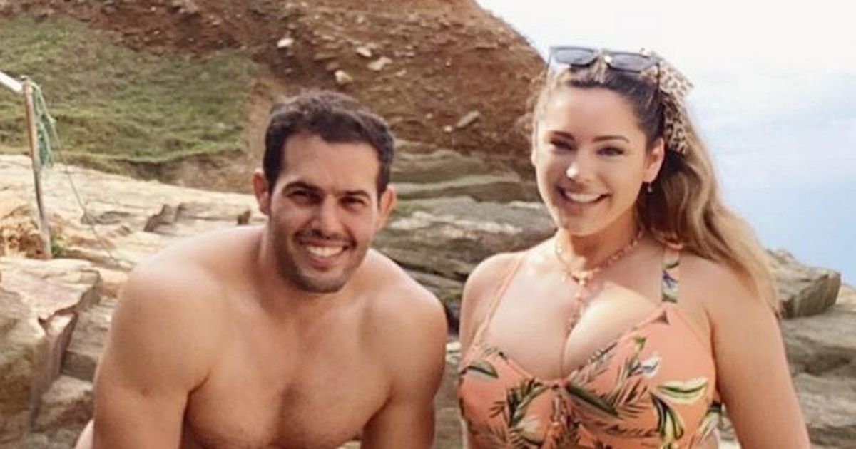 Kelly Brook shows off famous curves as she strips down to bikini on Devon beach