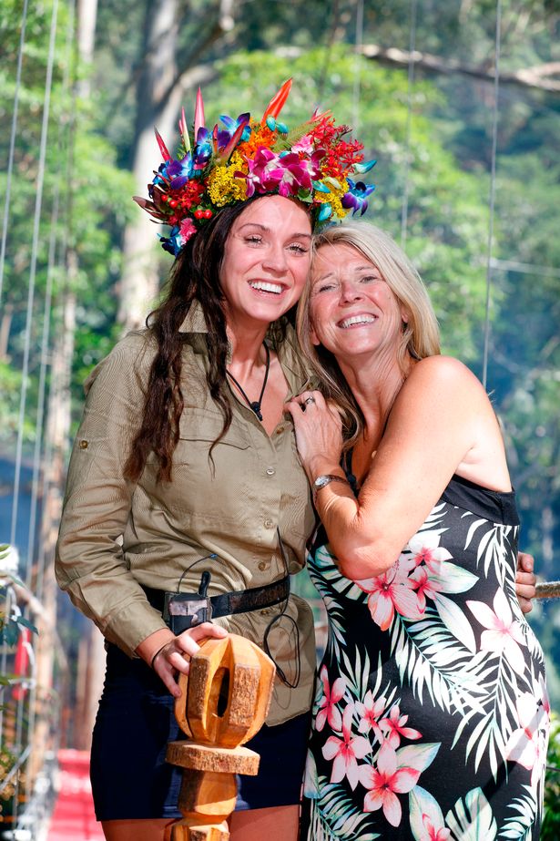 Vicky was greeted by her mum Carol when she left the jungle in 2015