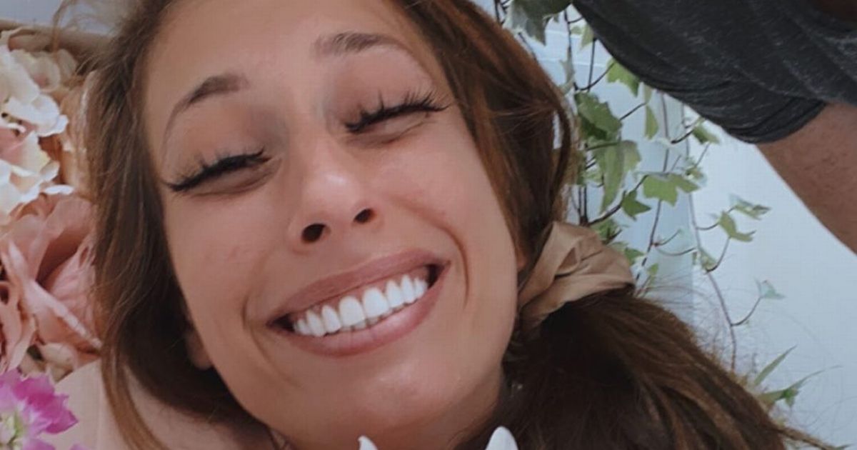 Stacey Solomon gets emotional as Joe Swash congratulates her news with flowers