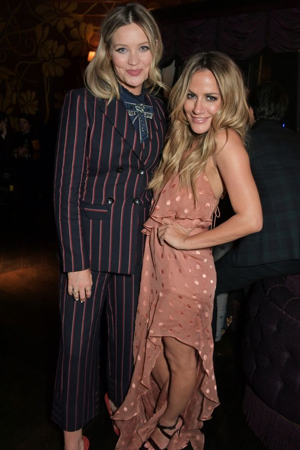 Laura Whitmore pictured in 2019 with her friend, the late Caroline Flack