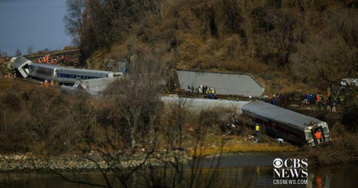 Commuter train derailment in NYC