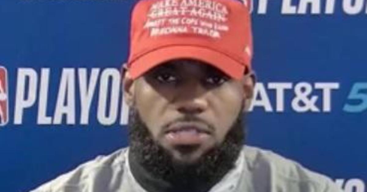 LeBron James wears modified MAGA hat to back Breonna Taylor’s cause