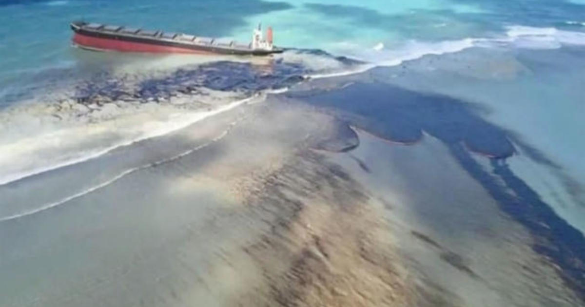 Oil spill prompts environmental state of emergency in Mauritius