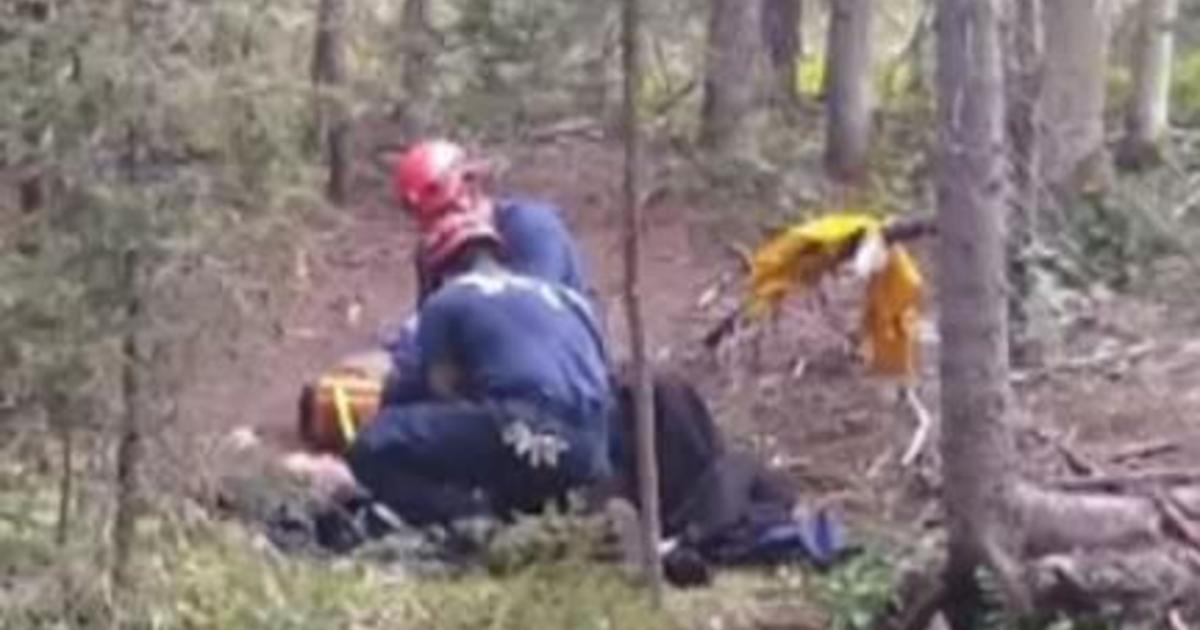 Hiker rescued after apparently being stuck two weeks in forest