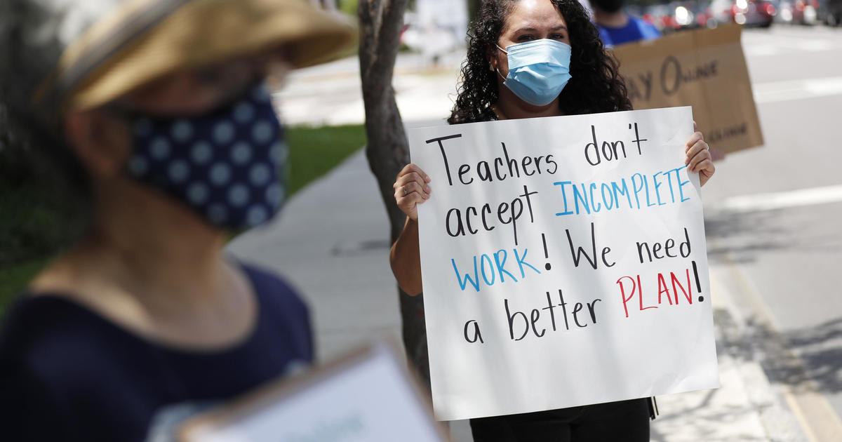 Virus fears spur teacher protest rallies, resignations and retirements