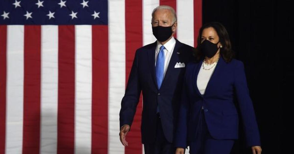 Kamala Harris holds first event with Joe Biden as running mate