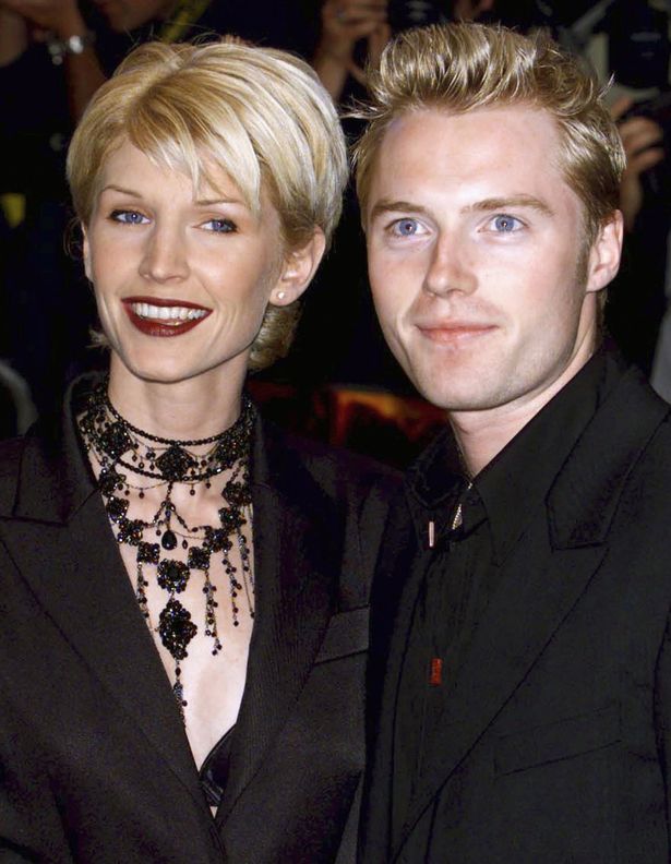 Ronan Keating with his ex-wife model Yvonne Connolly for the British premiere