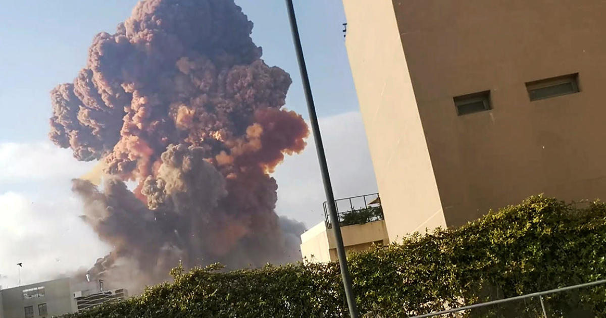 Two massive explosions rock Beirut, wounding dozens