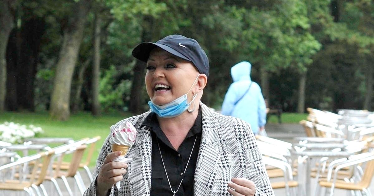 Brave Linda Nolan is all smiles on idyllic stroll amid cancer battle