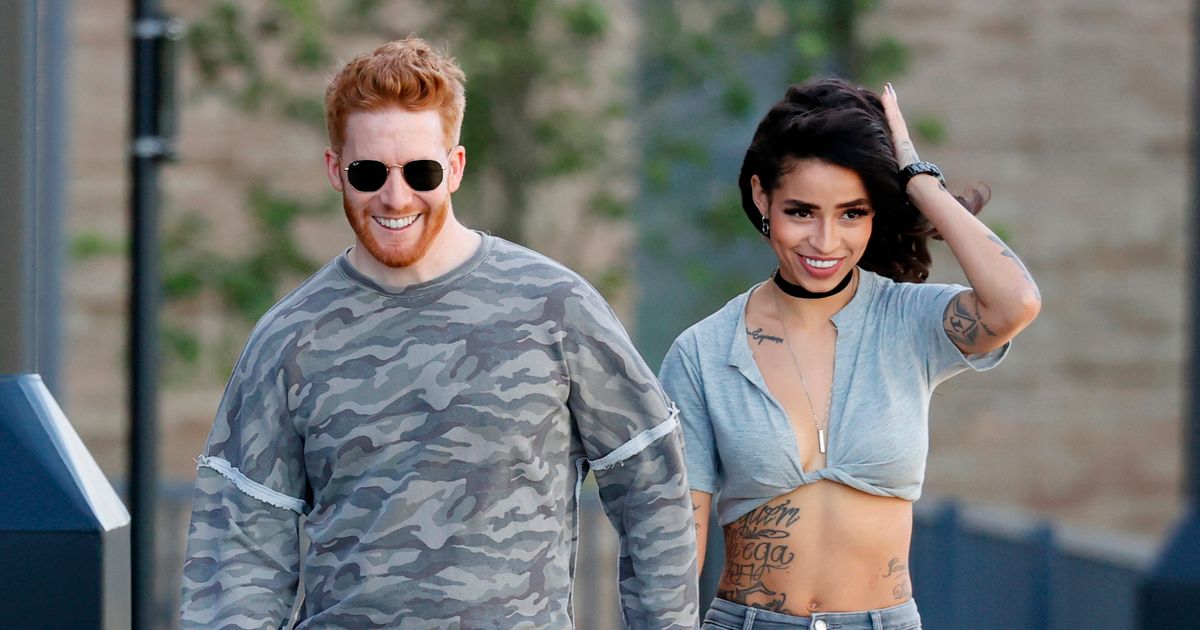 Neil Jones holds hands with new girlfriend after she dumped DJ to be with him