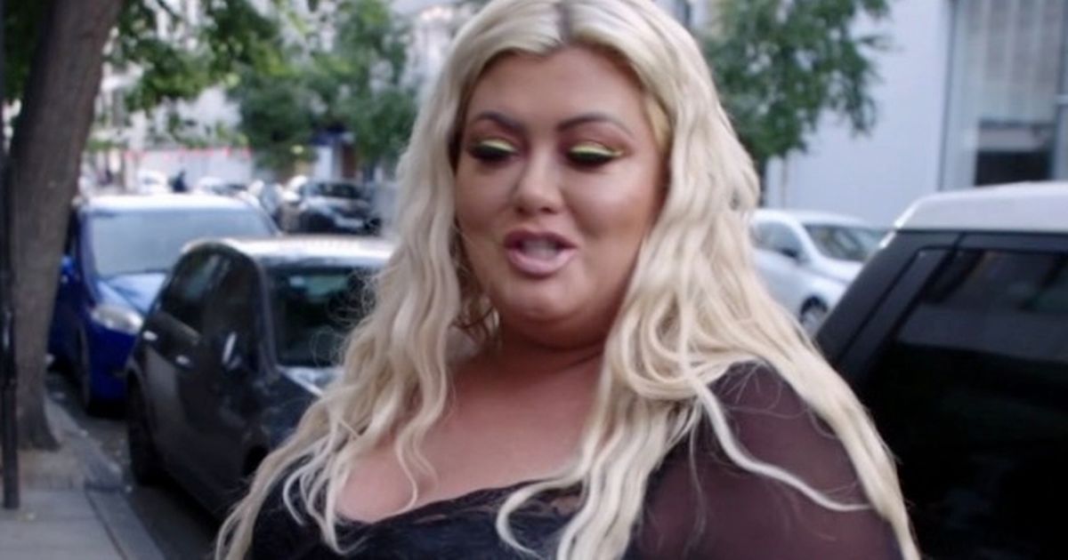 Gemma Collins strips to her underwear in street after finding crease in trousers