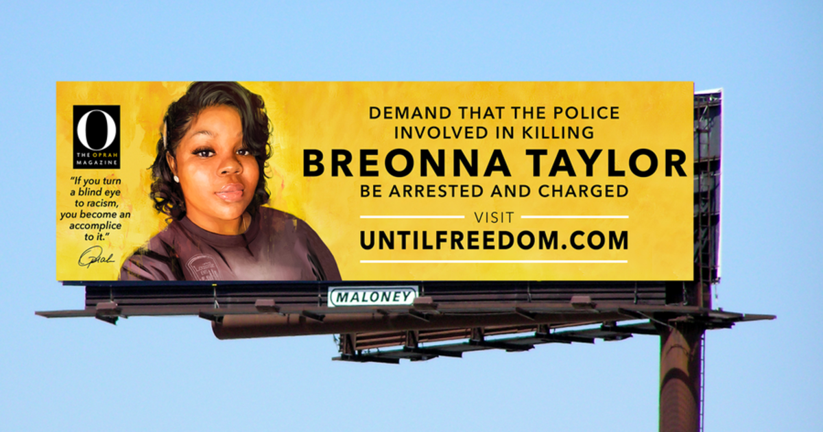 Oprah unveils billboard campaign seeking justice for Breonna Taylor