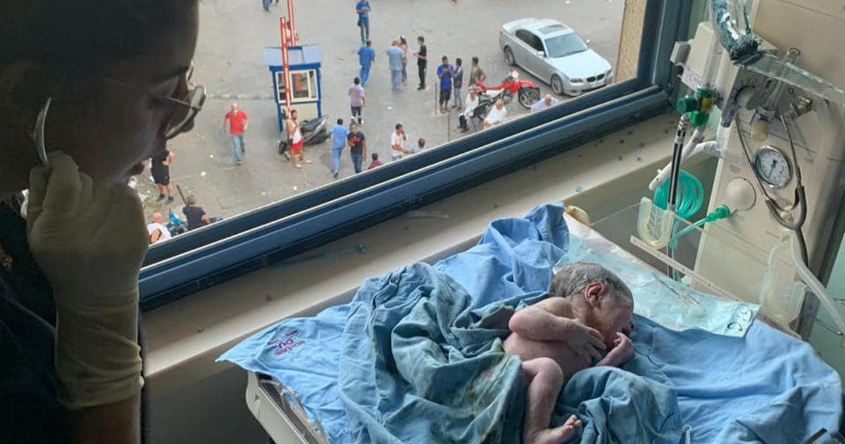 Mother gives birth after Beirut explosion shatters hospital room