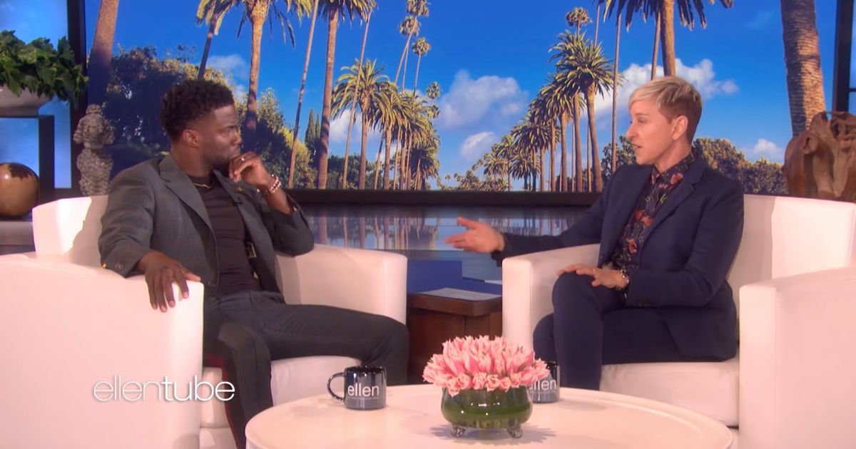 Ellen DeGeneres defended by Kevin Hart’s calls for ‘an end to hate’ after claims