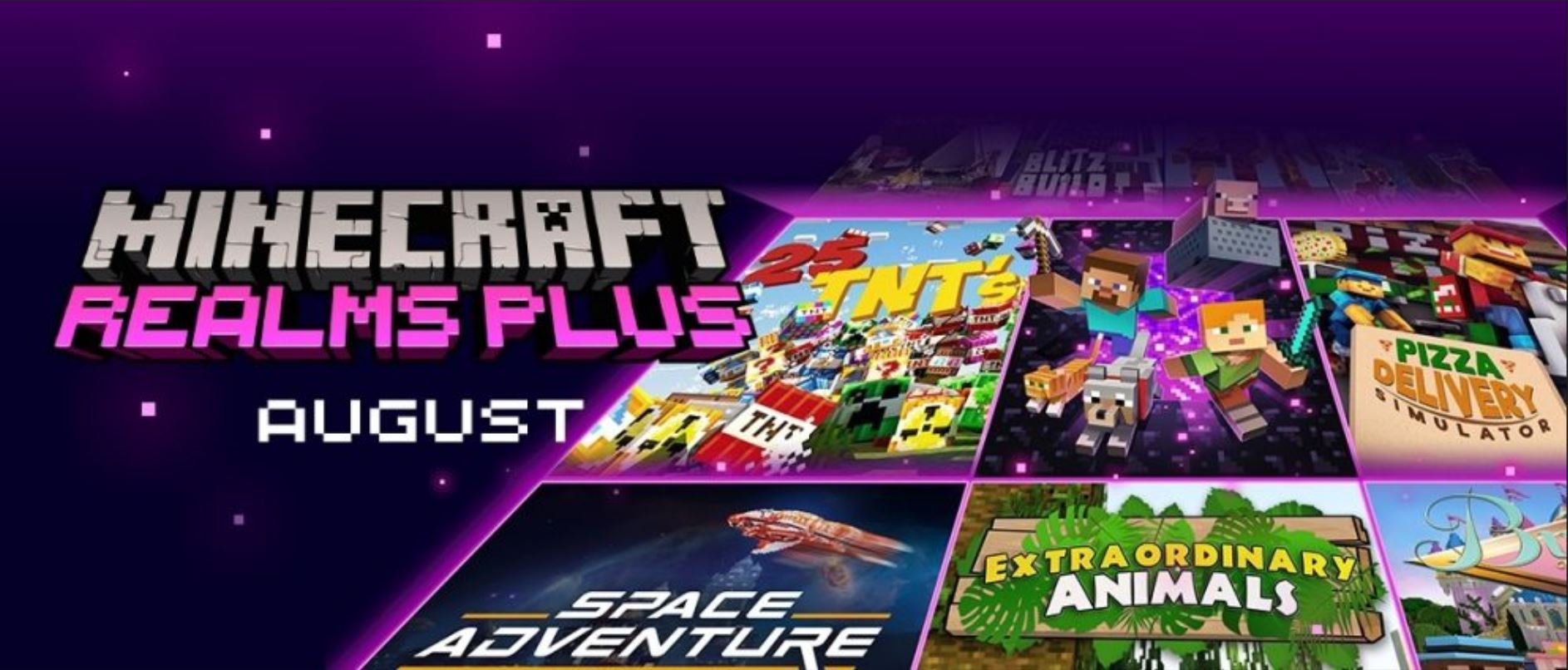 Minecraft Realms Plus August: New Game Modes Featuring New Skins And New Maps