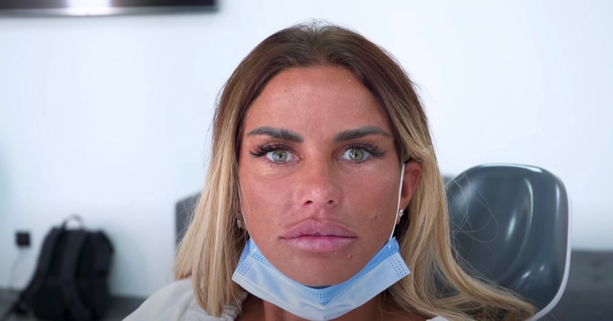 Katie Price dribbles as she unveils bloody teeth in graphic clip from dentist