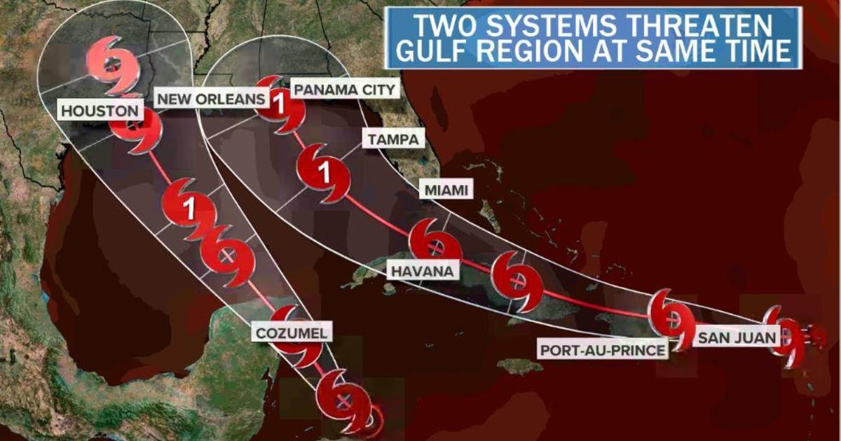 Two tropical systems could threaten Gulf Coast