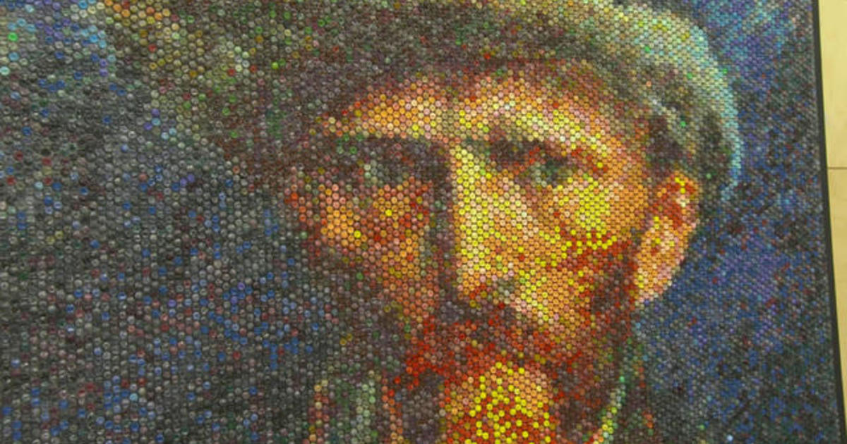 Pop art: Painting with bubble wrap