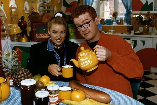 1992: Dannii Minogue makes an appearance on The Big Breakfast with Chris Evans.