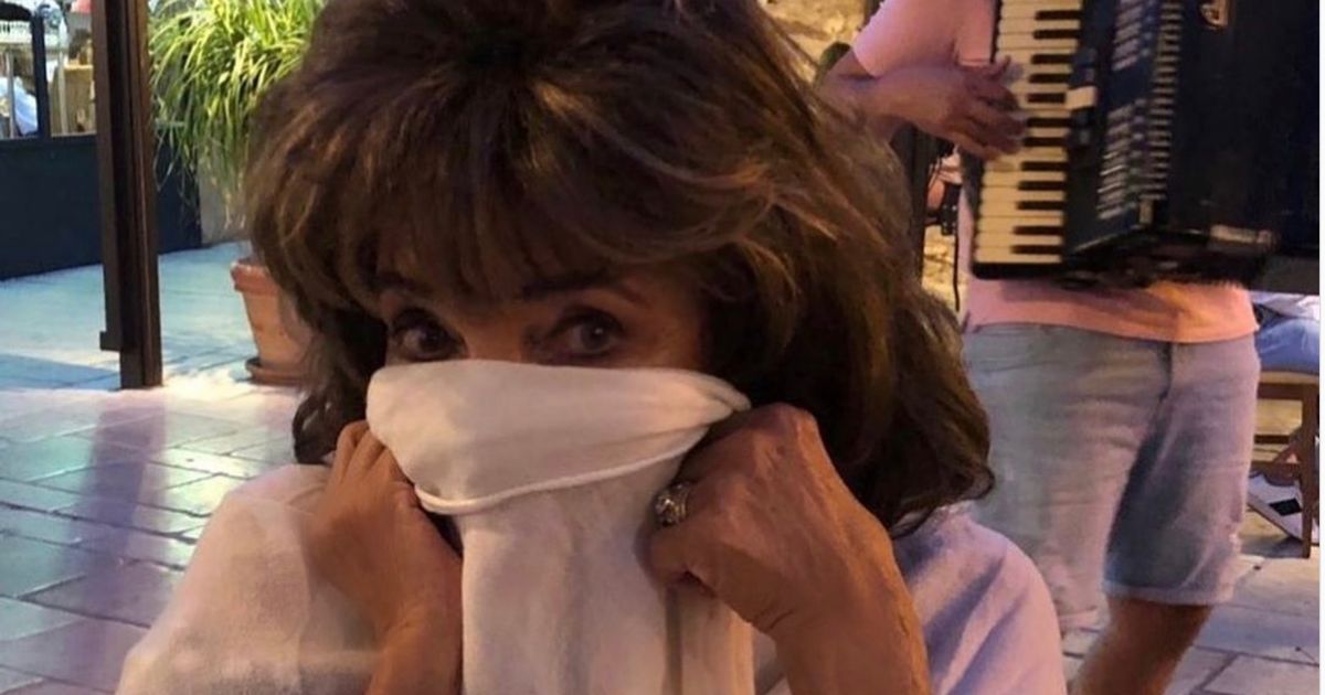 Dame Joan Collins kicked out of Ikea after swapping face mask for illegal visor