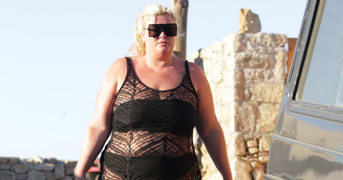 Gemma Collins looks sensational in see-through frock on holiday in Greece