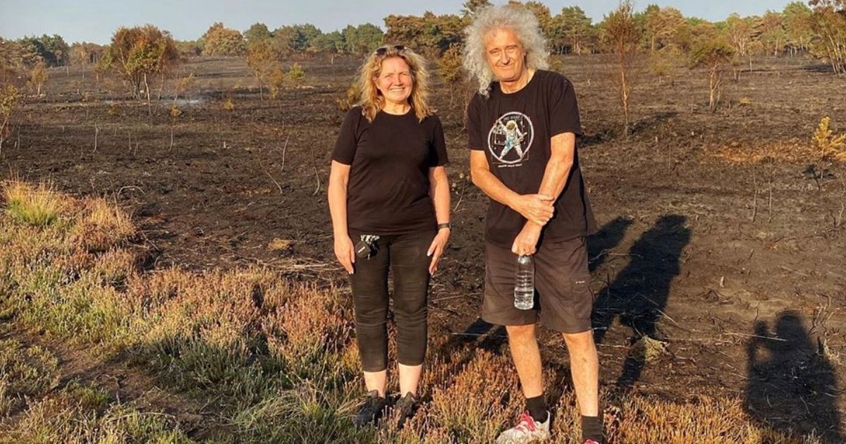 Brian May forced to evacuate Surrey country home due to raging forest fire