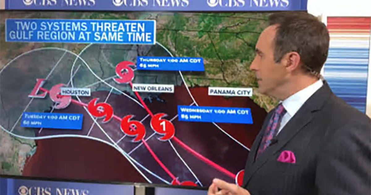 Gulf Coast under threat of two tropical storms next week