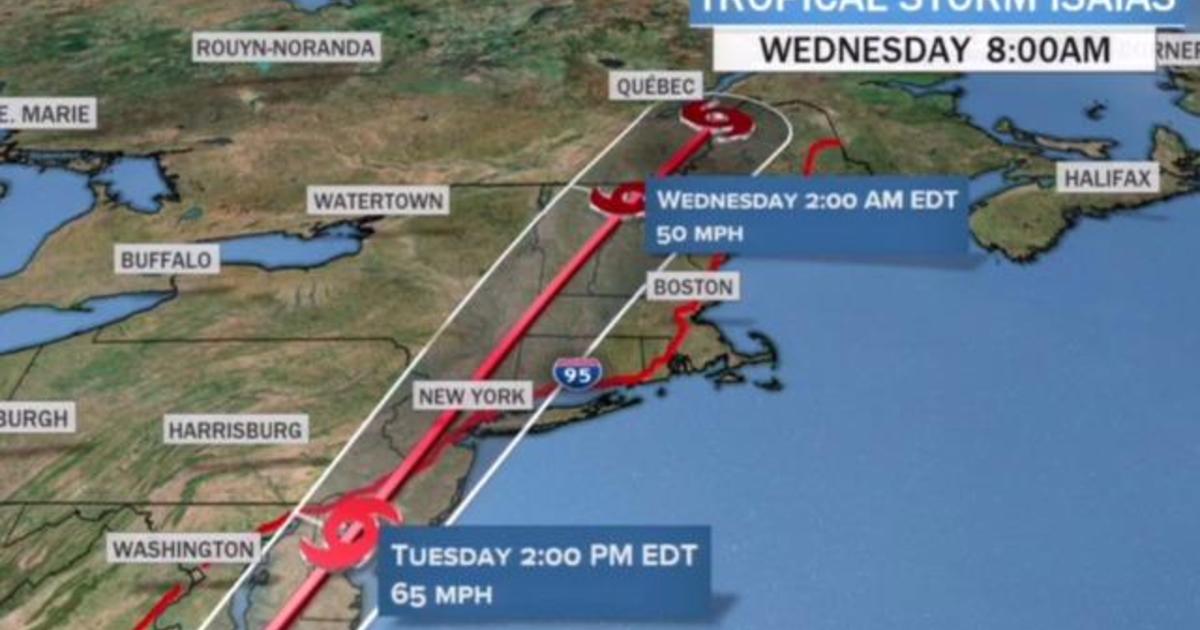 Tracking Tropical Storm Isaias as millions could face flooding rains, high winds